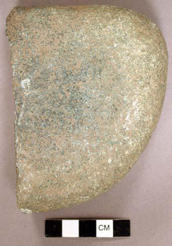 Ground stone, abrading stone fragment, flat, abraded on two sides