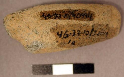 Stone tool, semi-cylindrical