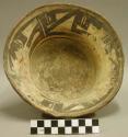 Early modern Hopi polychrome pottery bowl