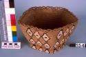 Fraser river basket, bowl-shaped, with five sides