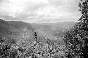 Samuel Putnam negatives, New Guinea; boys standing on a ridge looking towards the south