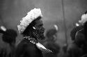 Samuel Putnam negatives, New Guinea; portrait of Wali; mikak and mud on beard; white kara kara