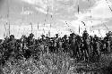 Samuel Putnam negatives, New Guinea; group of warriors on their way to the Liberek