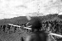 Samuel Putnam negatives, New Guinea; group of warriors on their way to the Liberek