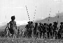 Samuel Putnam negatives, New Guinea; men and women dancing on Liberek