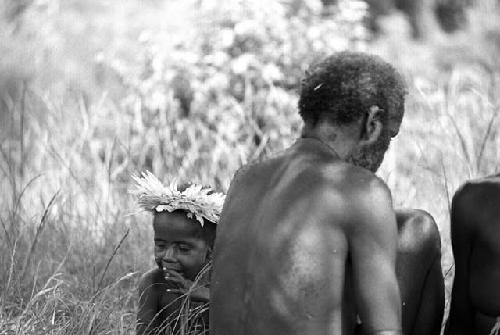 Samuel Putnam negatives, New Guinea; Haliole and one of his children