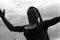 Samuel Putnam negatives, New Guinea; woman dancing alone