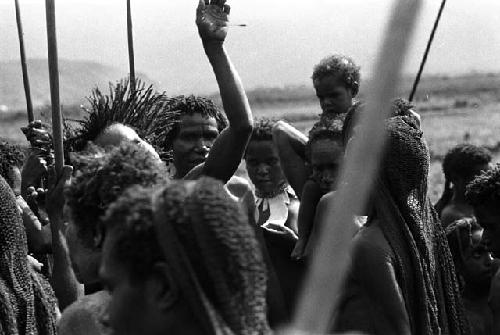 Samuel Putnam negatives, New Guinea; woman dancing on the Liberek