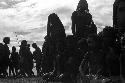 Samuel Putnam negatives, New Guinea; children watching dance on Liberek during Etai