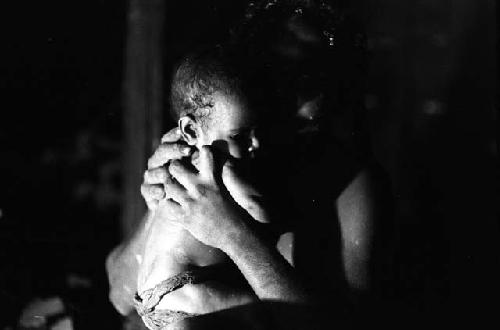 Samuel Putnam negatives, New Guinea; Ekapue and her new baby