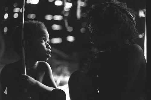 Samuel Putnam negatives, New Guinea; Children in hunu at Wuperainma I