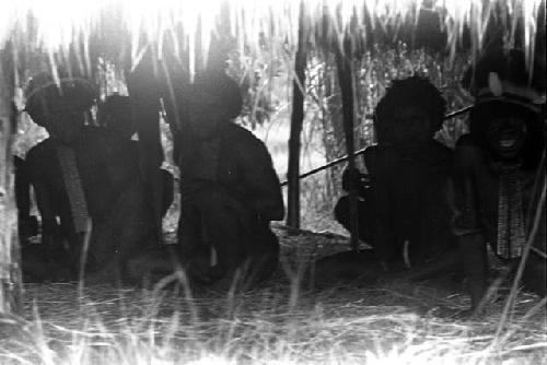 Karl Heider negatives, New Guinea;  Lokoparek; men under Olea