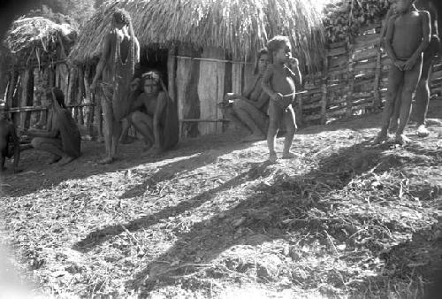 Karl Heider negatives, New Guinea;  Lokoparek; people in sili