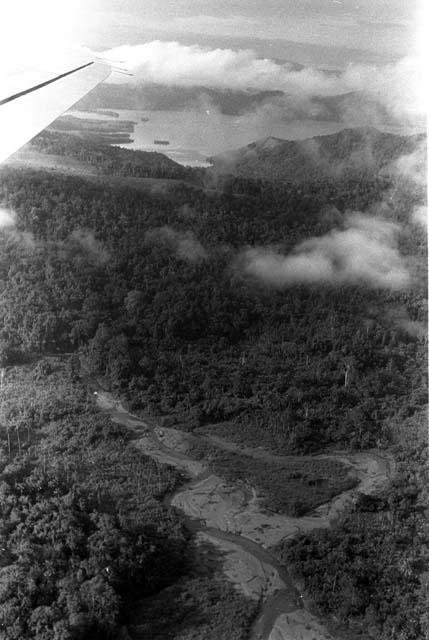 Karl Heider negatives, New Guinea; arial view