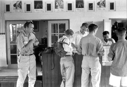 Karl Heider negatives, New Guinea; Robert Gardner at ticket counter