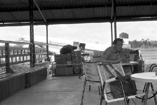 Karl Heider negatives, New Guinea; Robert Gardner on way to Baliem