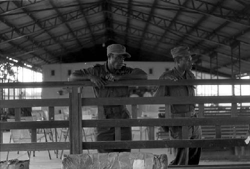 Karl Heider negatives, New Guinea; native policeman