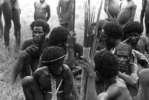 Karl Heider negatives, New Guinea; Warriors