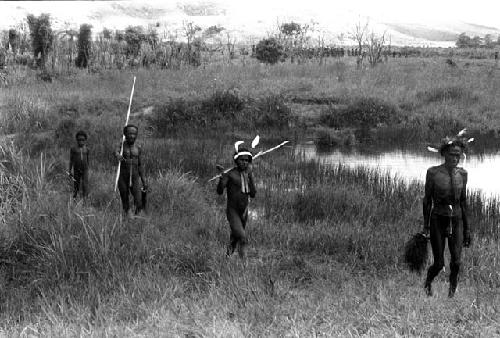 Karl Heider negatives, New Guinea; Men Near Tokolik