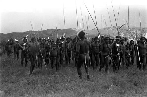 Karl Heider negatives, New Guinea; Men Returning from Front