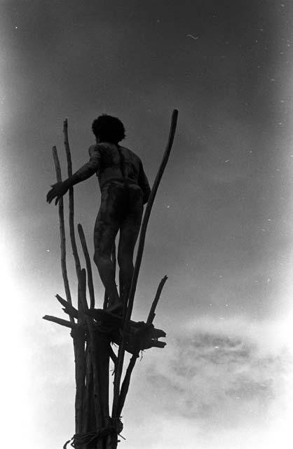 Karl Heider negatives, New Guinea; Standing in Kaio