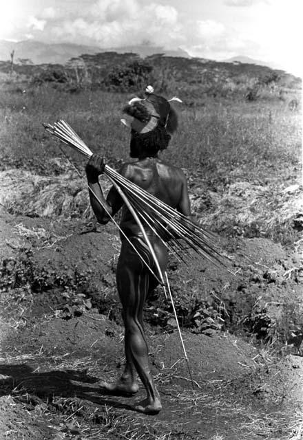 Karl Heider negatives, New Guinea; Aloro with Inamossi and Arrows