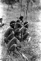 Karl Heider negatives, New Guinea; Warriors waiting