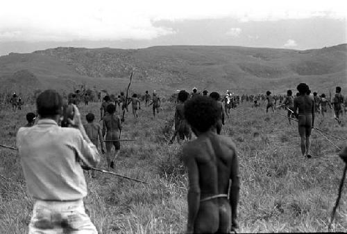 Karl Heider negatives, New Guinea; Robert Gardner filming action