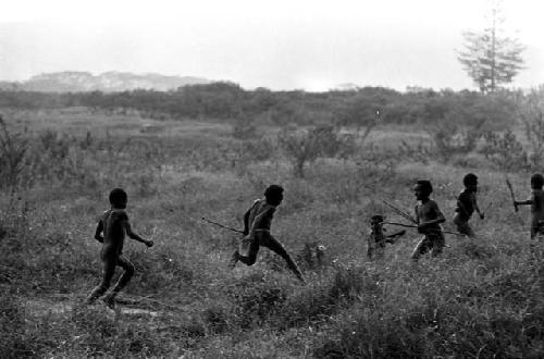 Karl Heider negatives, New Guinea; Boys playing