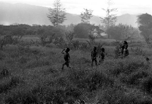 Karl Heider negatives, New Guinea; Boys playing