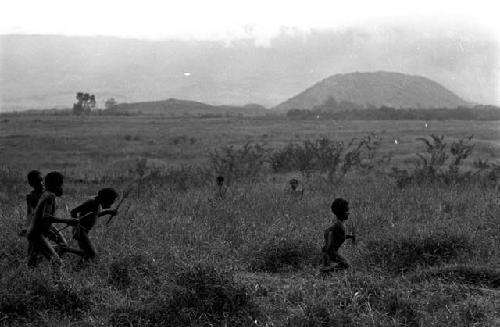 Karl Heider negatives, New Guinea; Boys playing