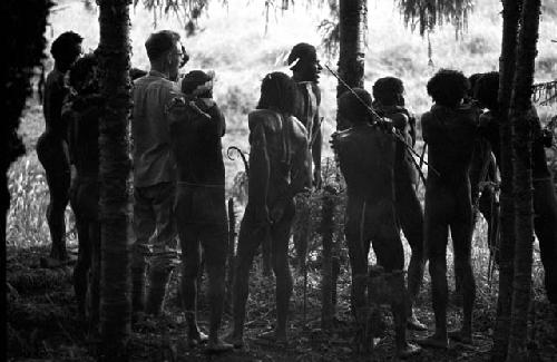 Karl Heider negatives, New Guinea; Boys in action