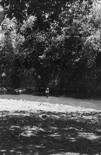 Boy who lived at camp for a week