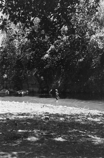 Boy who lived at camp for a week