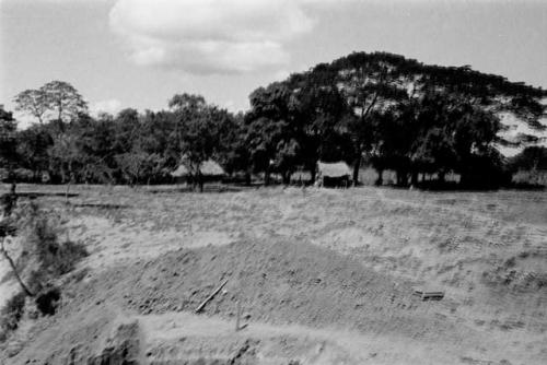 Panorama of site from dirt pile south of Trench II-33