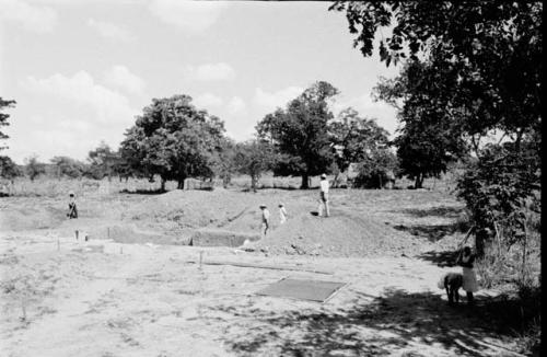 Panorama of site from dirt pile south of Trench II-33