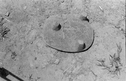 Large metate, Grave G -- trench III-33