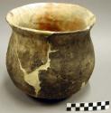 Ceramic jar, flared rim, plain, reconstructed