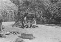 Women of Sawari delousing each other  -- a favorite pastime