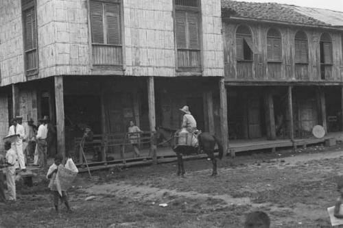 Saloon in lowland town on Guayaquil-Quito R.R.