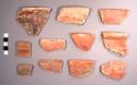 Sierra Red Potsherds: Buff Paste