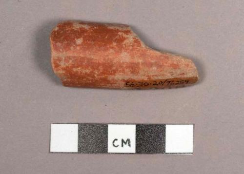 Sierra Red Potsherd: Spout Fragment