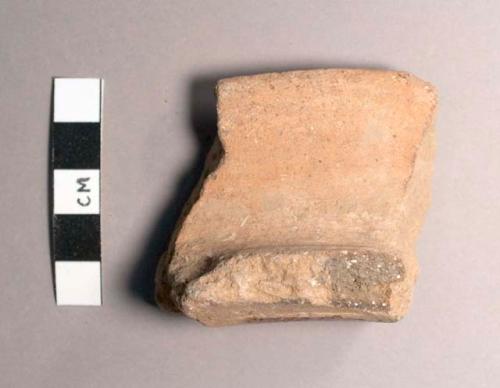 Paila Unslipped Jar Sherd: Variety 3 (Buff, Thick-walled)