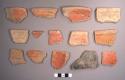 Sierra Red Bowl Sherds: Variety Unspecified (Buff Paste)