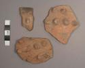 Union Applique Bowl Sherds: Red Bank Variety