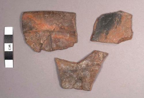 San Felipe Brown Potsherds: Punctate-incised San Felipe Variety