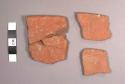 San Antonio Golden-brown Potsherds: Slipped-orange-interior Variety