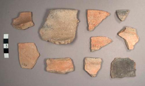 Sapote Striated Potsherds: Smudged