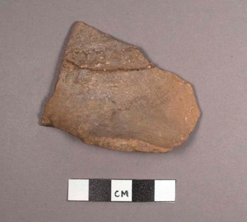 Socotz Striated Jar Sherd: Indented-appliqued