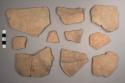 Sapote Striated Potsherds: Variety Unspecified, Thick-walled